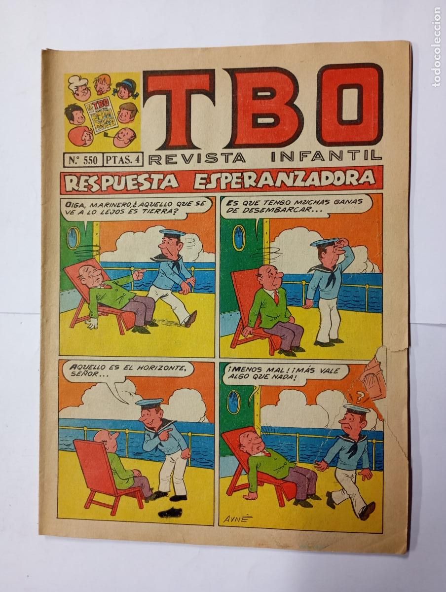 Tebeos: TBO N&ordm; 550. REVISTA INFANTIL. A&Ntilde;O LII. 10 MAYO 1968. TDKC75