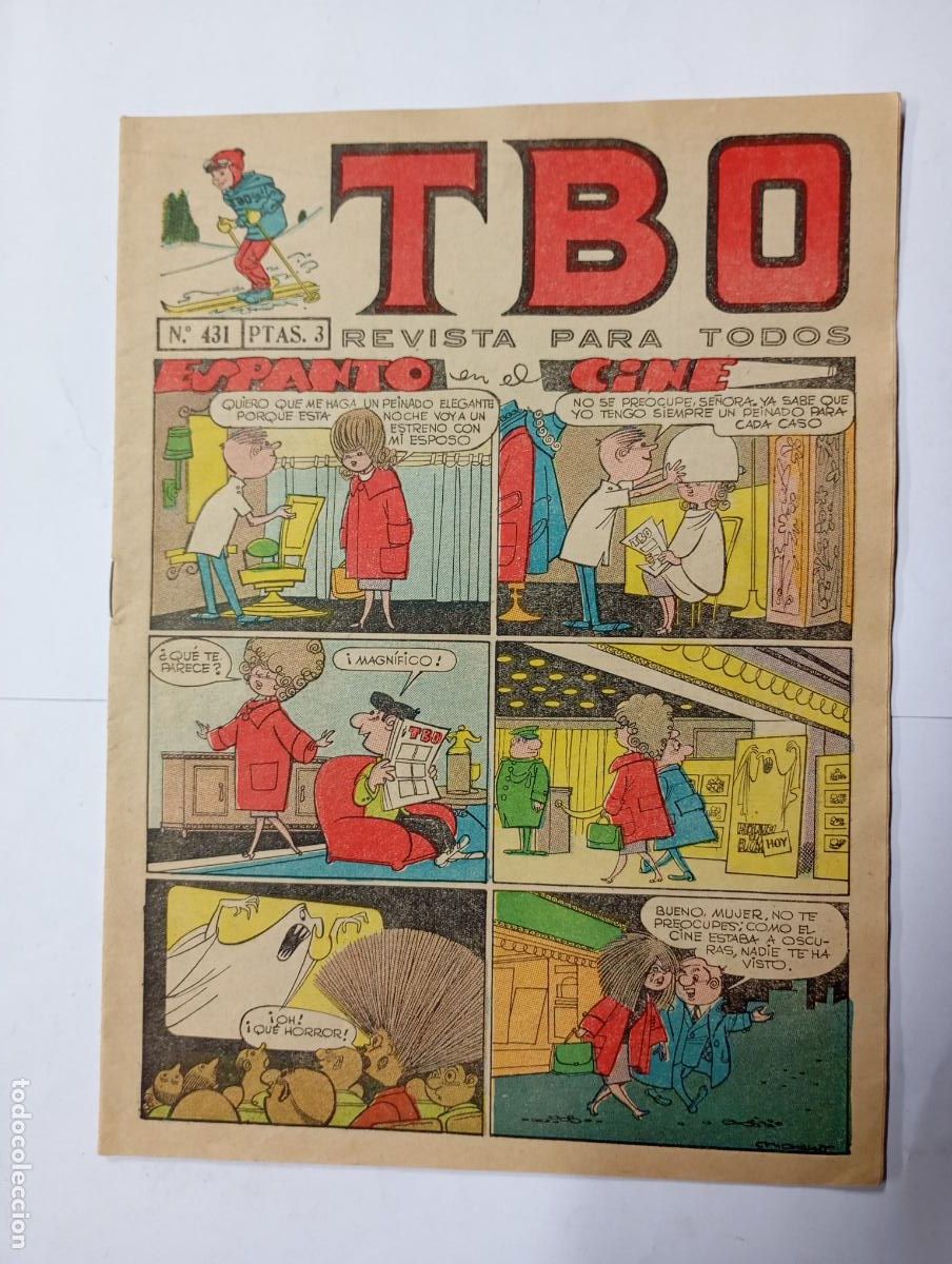 Tebeos: TBO N&ordm; 431. REVISTA PARA TODOS. A&Ntilde;O L. 28 ENERO 1966. TDKC75
