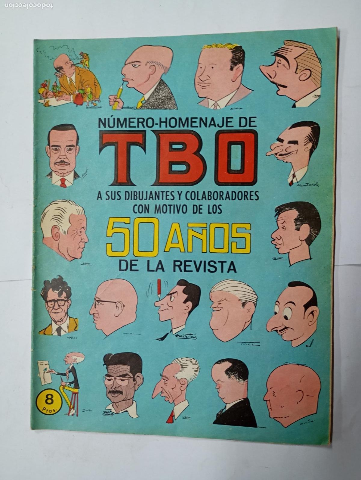 Tebeos: TBO HOMENAJE A SUS DIBUJANTES Y COLABORADORES. CON MOTIVO DE LOS 50 A&Ntilde;OS DE LA REVISTA. TDKC75