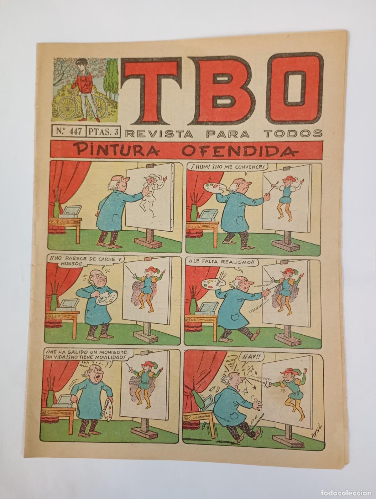 Tebeos: TBO N&ordm; 447. REVISTA PARA TODOS. PINTURA OFENDIDA. 20 MAYO 1966. TDKC75