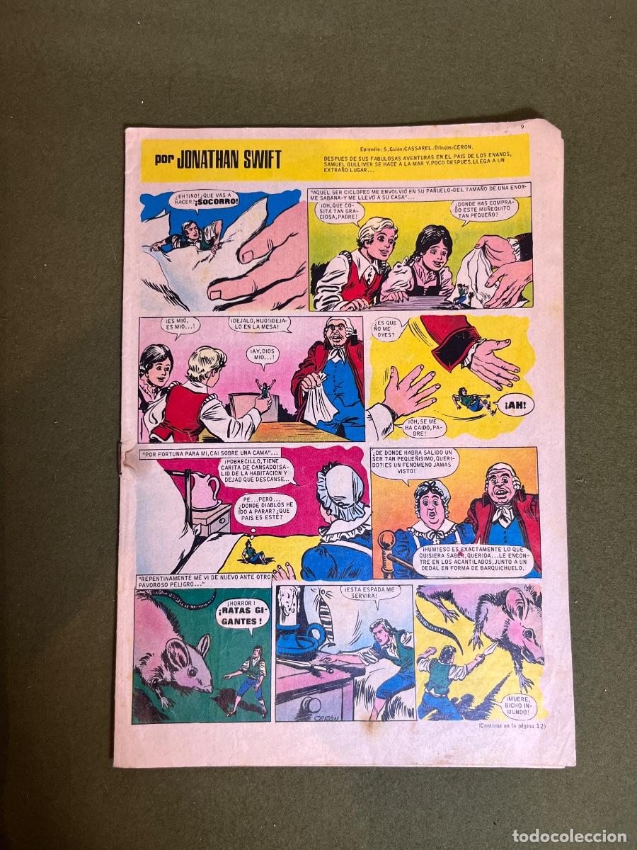 Tebeos: TBO n&ordm; 585 1969 Los Viajes de Gulliver Episodio 5 Cassarel Cer&oacute;n Revista Infantil Original