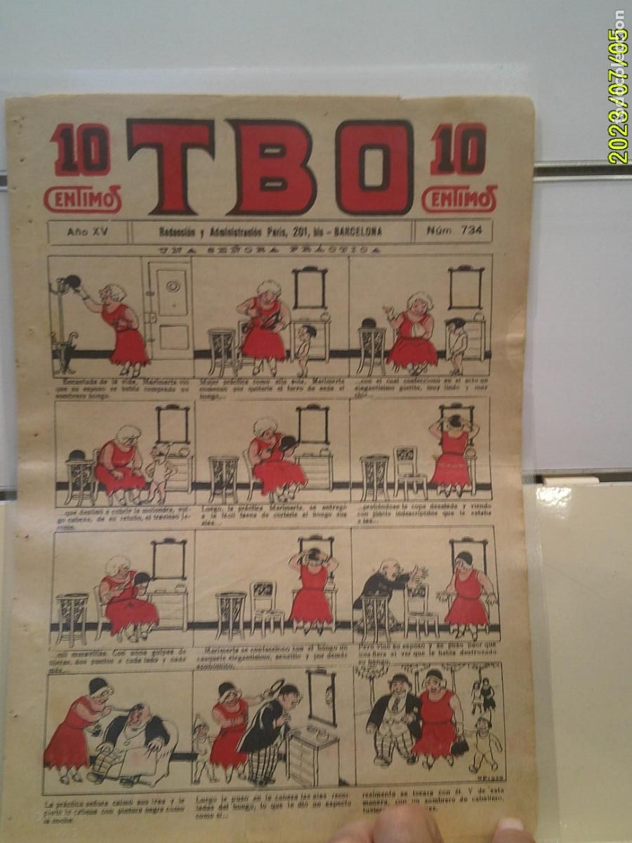 Tebeos: TBO N&ordm; 734 A&Ntilde;O XV 10 CENTIMOS - BUIGAS