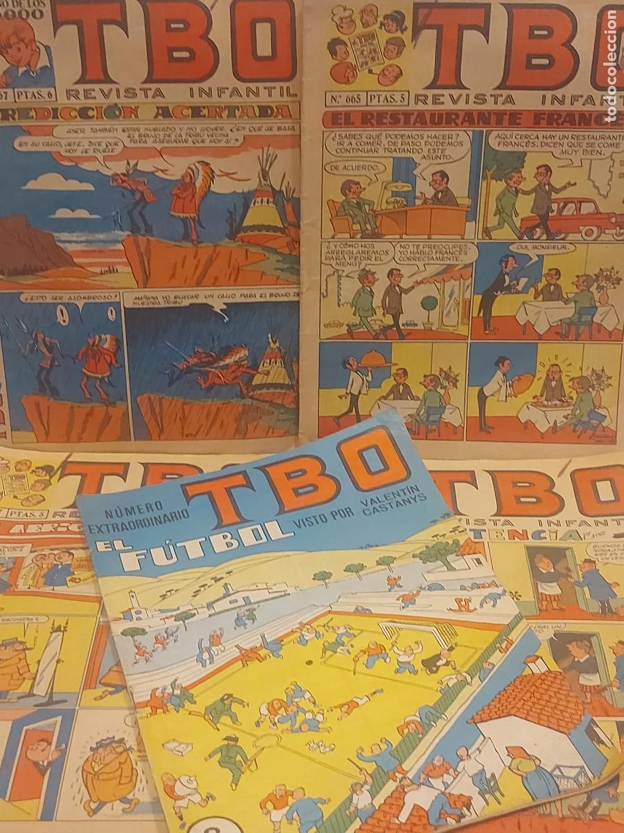 Tebeos: LOTE 5 TBO | N.&ordm; 627, 665, 755 Y 767 | EXTRAORDINARIO EL F&Uacute;TBOL | A&Ntilde;OS 60