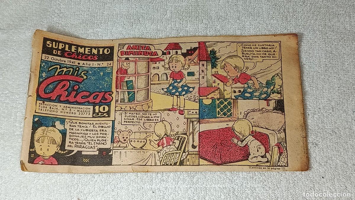 Tebeos: ANTIGUO COMIC SUPLEMENTO REVISTA CHICOS MIS CHICAS A&Ntilde;O I N&ordm; 24 ED. BUIGAS A&Ntilde;O 1941