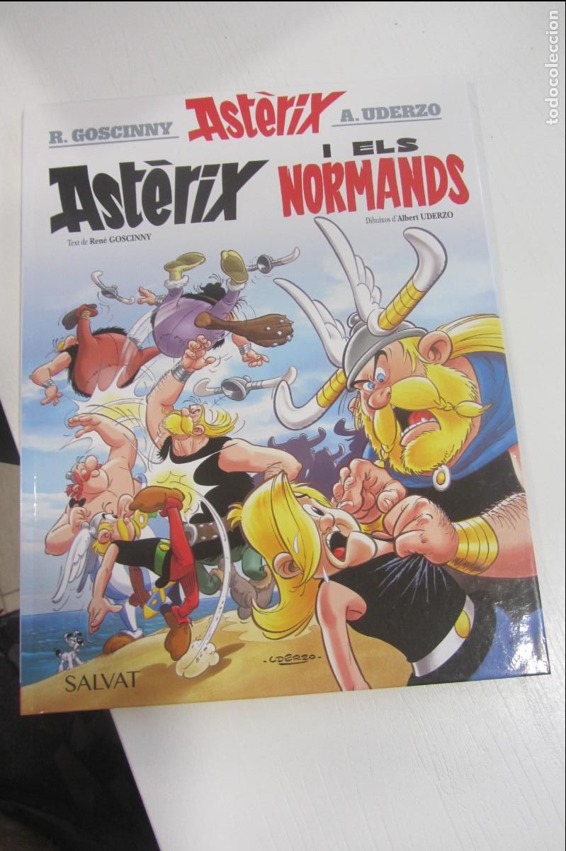 Tebeos: ASTERIX 9 ASTERIX I ELS NORMANDS TAPA DURA GOSCINNY UDERZO EN CATAL&Aacute;N SALVAT DE KIOSKO ARX375