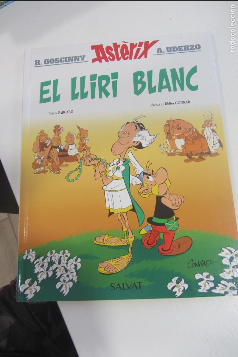 Tebeos: ASTERIX 40 EL LLIRI BLANC TAPA DURA GOSCINNY UDERZO EN CATAL&Agrave; SALVAT DE KIOSKO ARX375