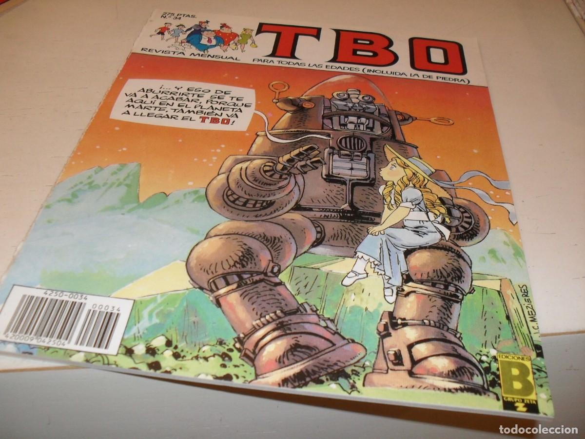 Tebeos: TBO N&ordm; 34,EN PORTADA HOMENAJE A LA PELICULA PLANETA PROHIBIDO.DE 105.EDICIONES B,1988.