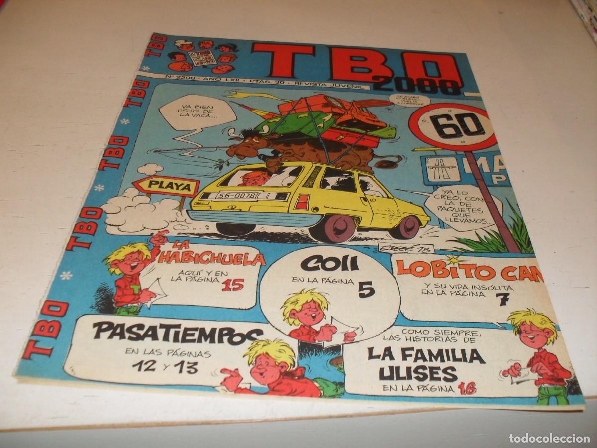 Tebeos: TBO N&ordm; 2298,CON LA FAMILIA ULISES EN CONTRAPORTADA,DE 2503.BUIGAS,1972