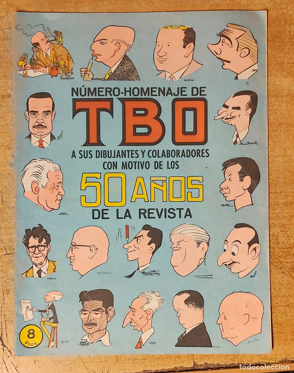 Tebeos: TBO HOMENAJE A LOS DIBUJANTES CON MOTIVO DE LOS 50 A&Ntilde;OS DE LA REVISTA