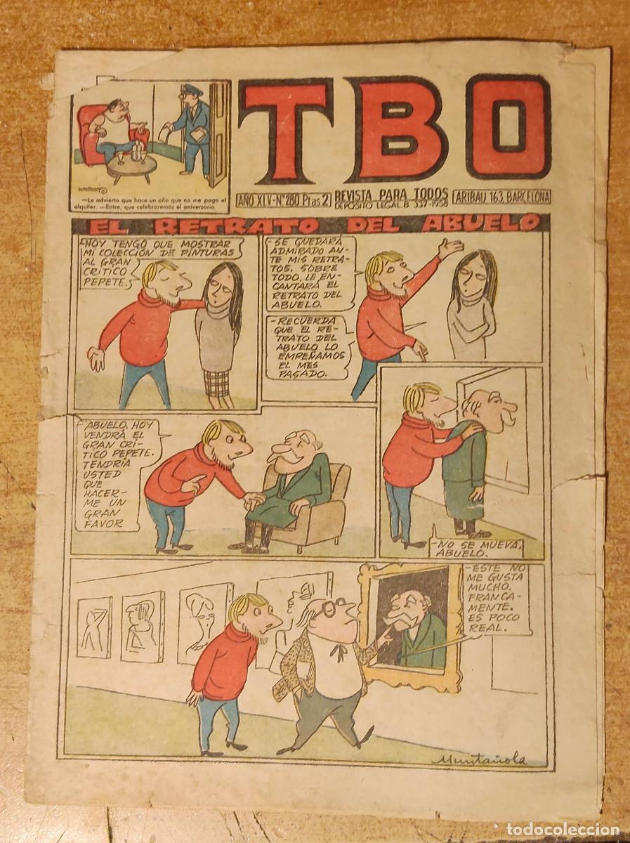 Tebeos: revista de historietas espa&ntilde;ola TBO (n&uacute;mero 280, a&ntilde;o XIV), titulada &rdquo;El retrato del abuelo