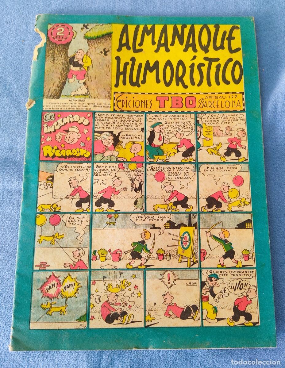 Tebeos: ANTIGUO TBO ALMANAQUE HUMORISTICO CALENDARIO 1952