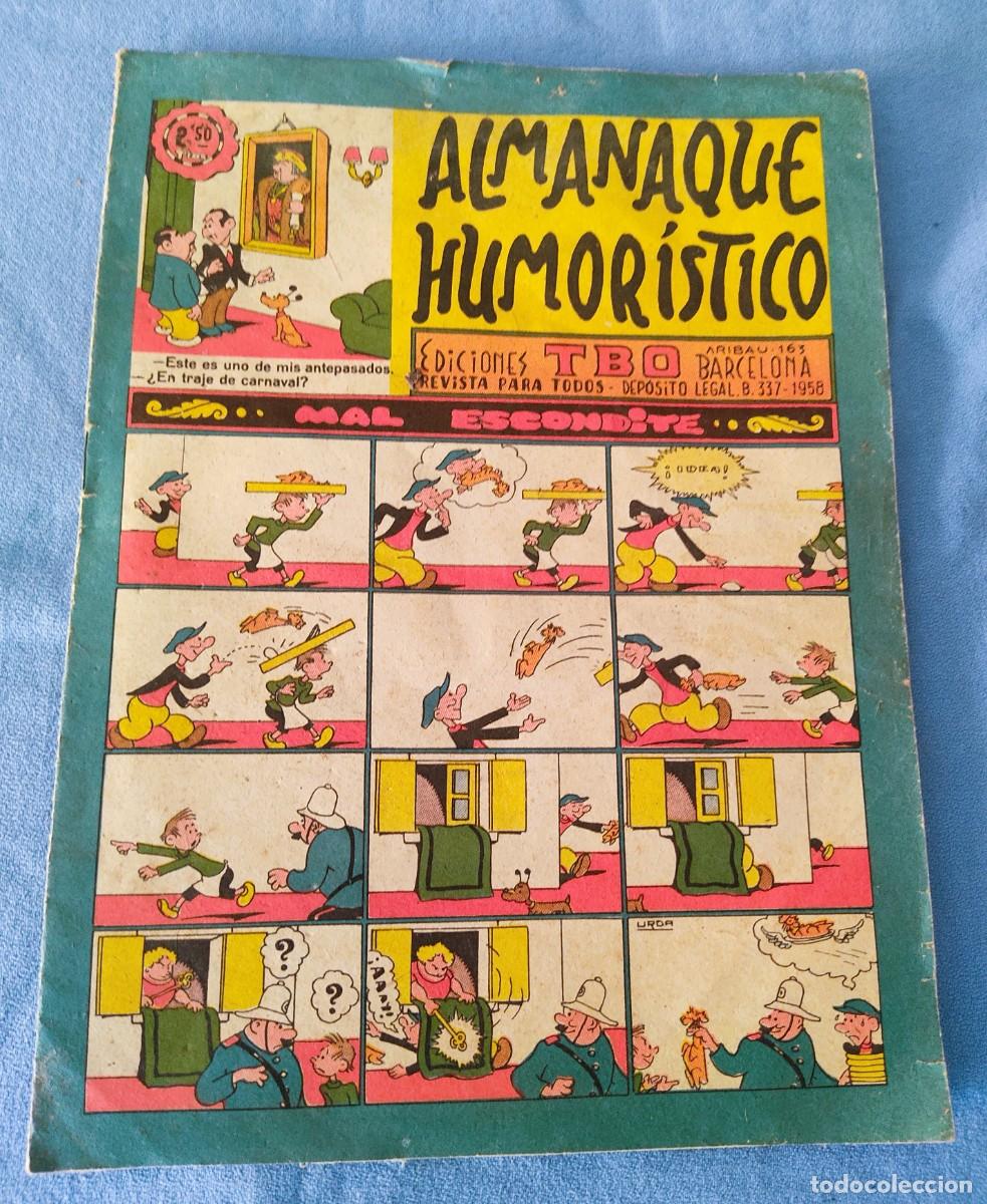 Tebeos: ANTIGUO TBO ALMANAQUE HUMORISTICO CALENDARIO 1960