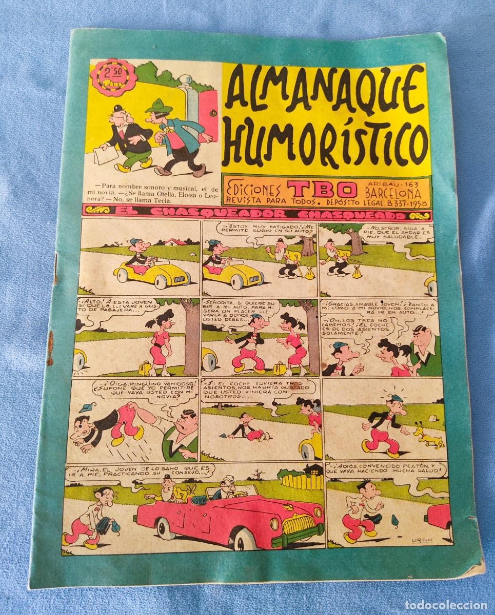 Tebeos: ANTIGUO TBO ALMANAQUE HUMORISTICO CALENDARIO 1962
