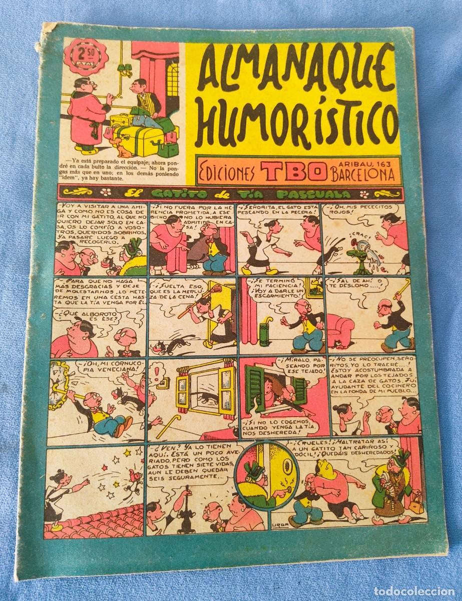 Tebeos: ANTIGUO TBO ALMANAQUE HUMORISTICO CALENDARIO 1958