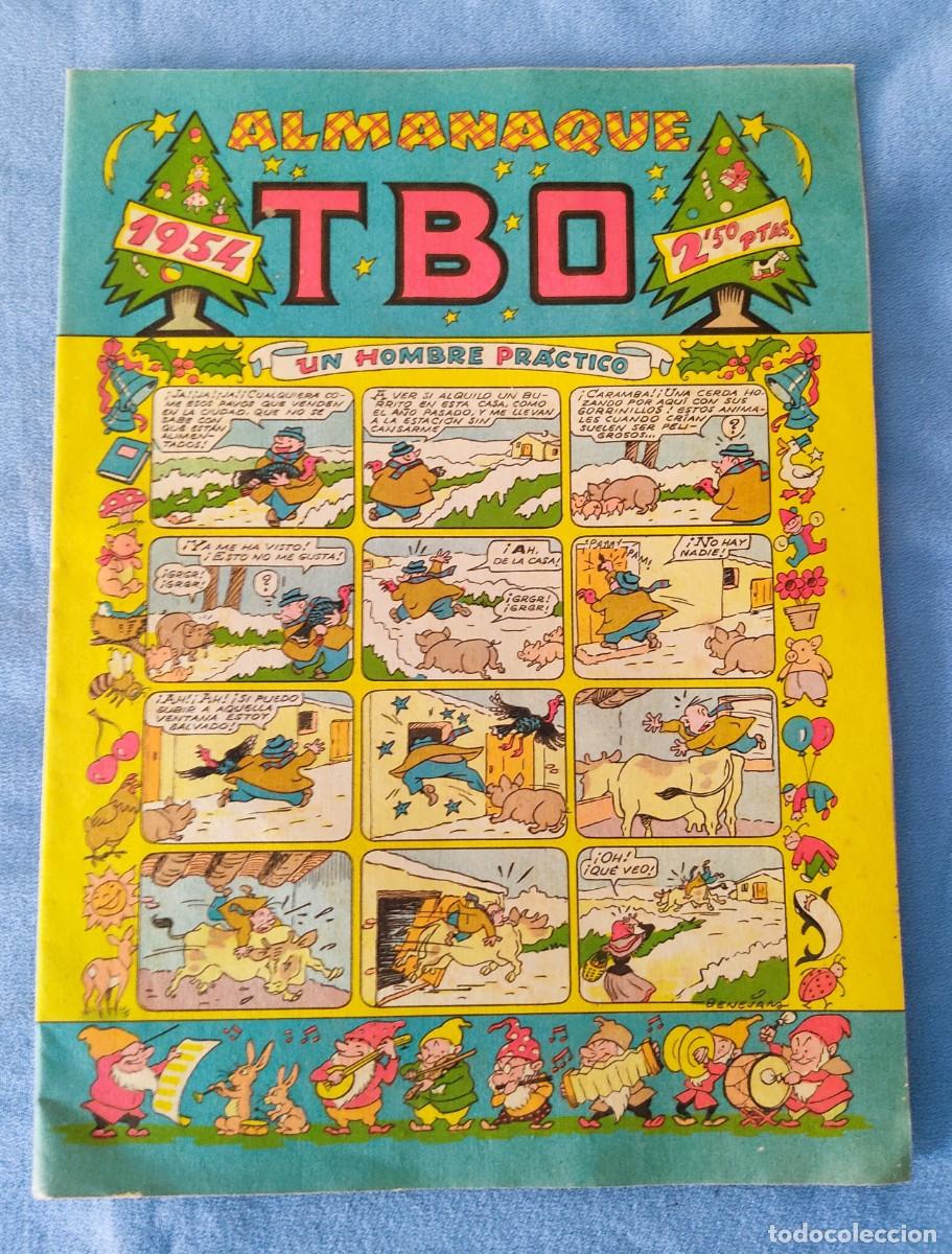 Tebeos: ANTIGUO TBO ALMANAQUE A&Ntilde;O 1954 - Foto 1