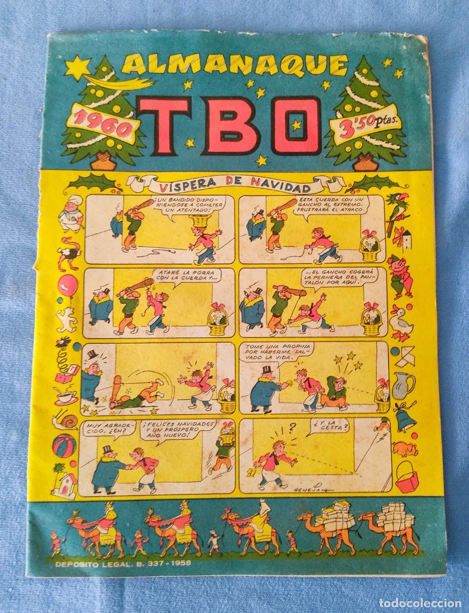 Tebeos: ANTIGUO TBO ALMANAQUE A&Ntilde;O 1960 CON BELEN EN LA TRASERA
