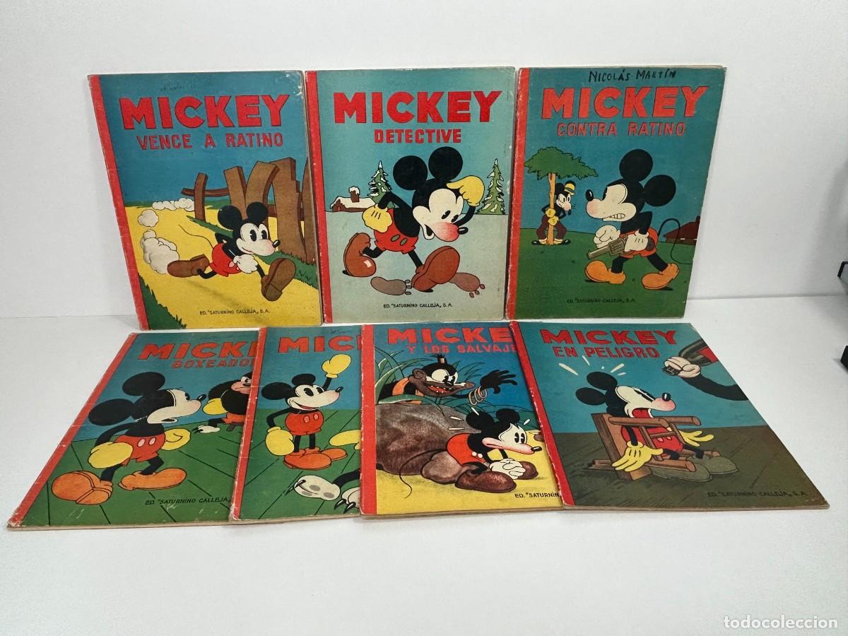Tebeos: LOTE 7 ANTIGUOS CUENTOS MICKEY EDITORIAL SATURNINO CALLEJA S.A. TALLERES OFFSET SPAIN