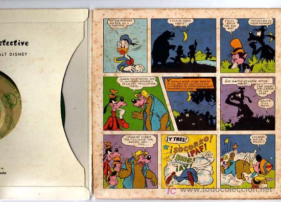 Tebeos: GOOFY DETECTIVE (WALT DISNEY) DISCO COMIC DE RCA - Foto 2