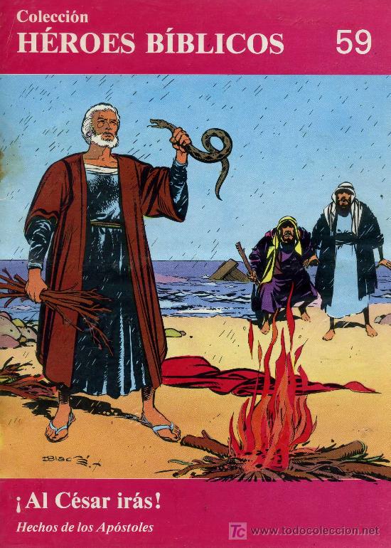 Tebeos: COLECCI&Oacute;N H&Eacute;ROES B&Iacute;BLICOS, N&ordm; 59 - &iexcl;Al C&eacute;sar ir&aacute;s! - 1981 - Foto 1