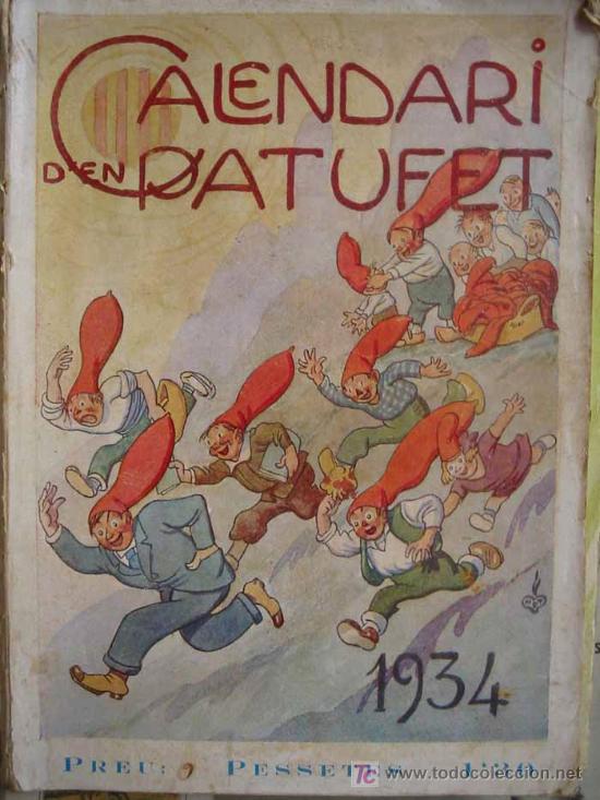 Tebeos: CALENDARI DEN PATUFET. 1934 - Foto 1
