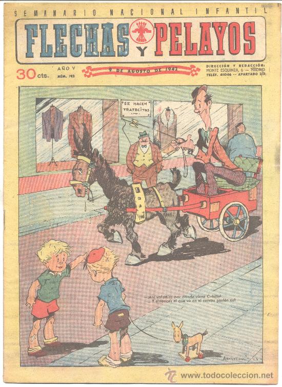 Tebeos: FLECHAS Y PELAYOS N&ordm;192 1942 - Foto 1