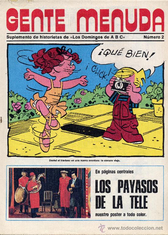 Tebeos: Gente menuda n&ordm;2 (Suplemento ABC) Flash Gordon, Dick Tracy, Popeye,... - Foto 1