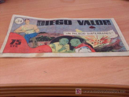 Tebeos: DIEGO VALOR ( ORIGINAL ) N&ordm; 34 (COB98) - Foto 1