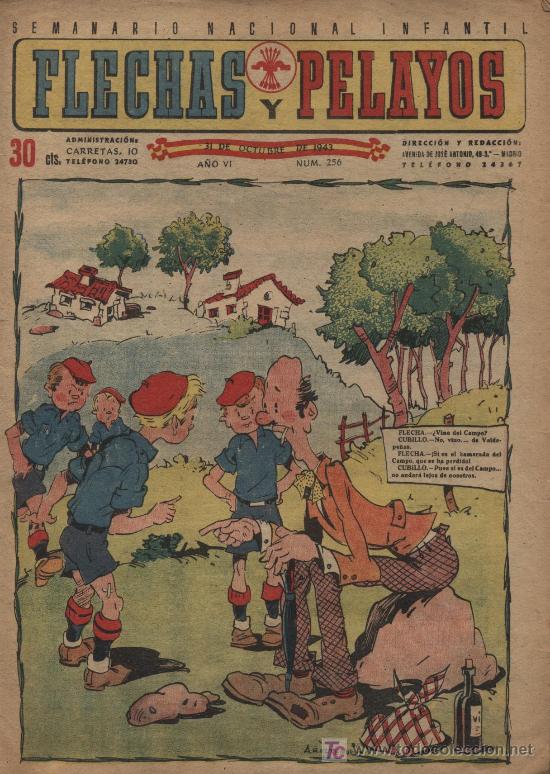 Tebeos: flechas y Pelayos. n&ordm; 256. 31 de Octubre de 1943 - Foto 1