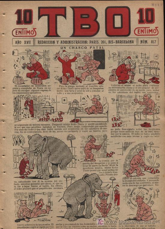 Tebeos: TBO. n&ordm; 817. A&ntilde;o 1933 - Foto 1