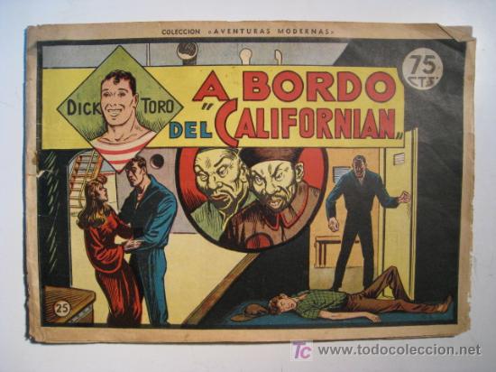 Tebeos: DICK TORO N&ordm; 25 (HISPANO AMERICANA) COMIC ORIGINAL - Foto 1