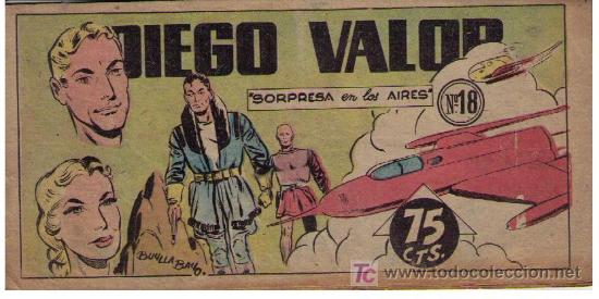 Tebeos: Diego Valor n&ordm;  18. Editorial Cid 1954. - Foto 1