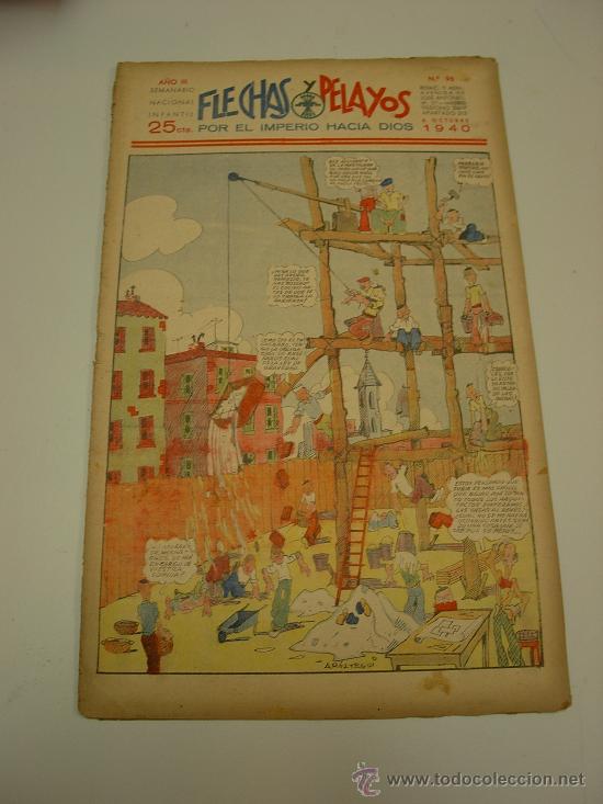 Tebeos: Flechas y Pelayos, 06-10-1940, n&ordm; 96, a&ntilde;o III - Foto 1