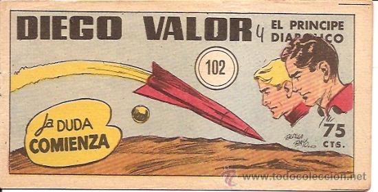 Tebeos: DIEGO VALOR N&ordm; 102 1&ordf; SERIE ORIGINAL EDITORIAL CID - Foto 1