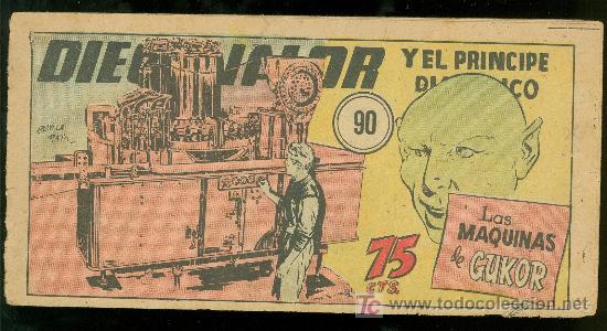 Tebeos: DIEGO VALOR. N&ordm; 90. LAS MAQUINAS DEL GUKOR. EDICION EDICOLOR. - Foto 1