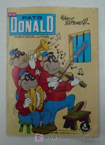 Tebeos: PATO DONALD. N&ordm; 81. 1969. (E R S A) WALT DISNEY. - Foto 1