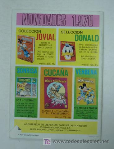 Tebeos: PATO DONALD. N&ordm; 110. 1970. (E R S A) WALT DISNEY. - Foto 4