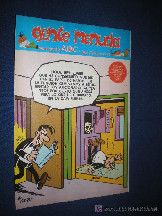 Tebeos: GENTE MENUDA N&ordm; 389 - SEMANARIO JUVENIL DE ABC - Foto 1