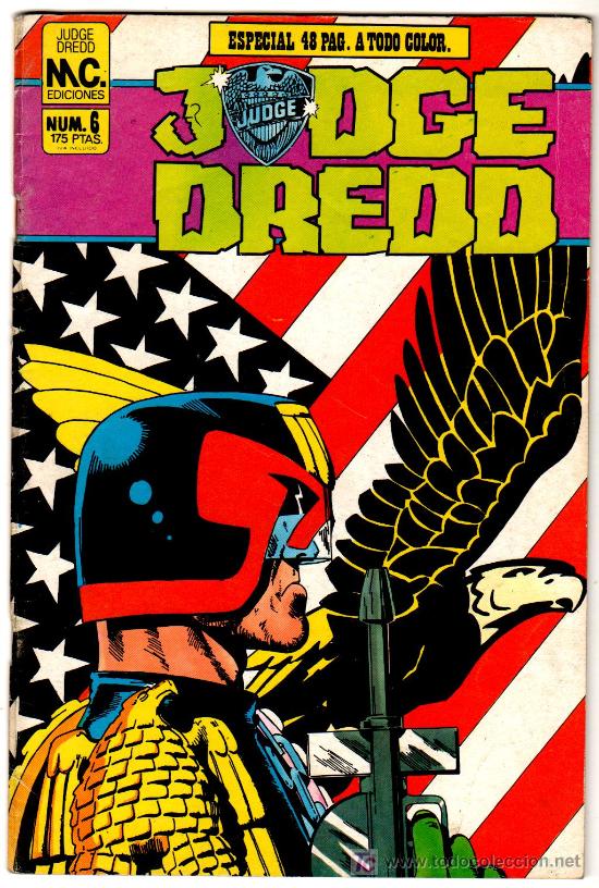 Tebeos: JUDGE DREDD N&ordm; 6, 48 PGS. 1986 - A COLOR - Foto 1