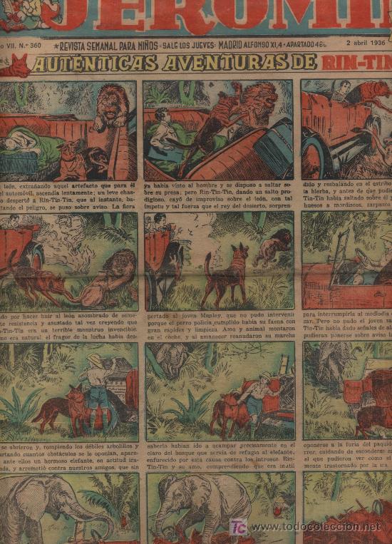 Tebeos: Jerom&iacute;n. 1929. n&ordm; 360. (2 abril 1936) - Foto 1