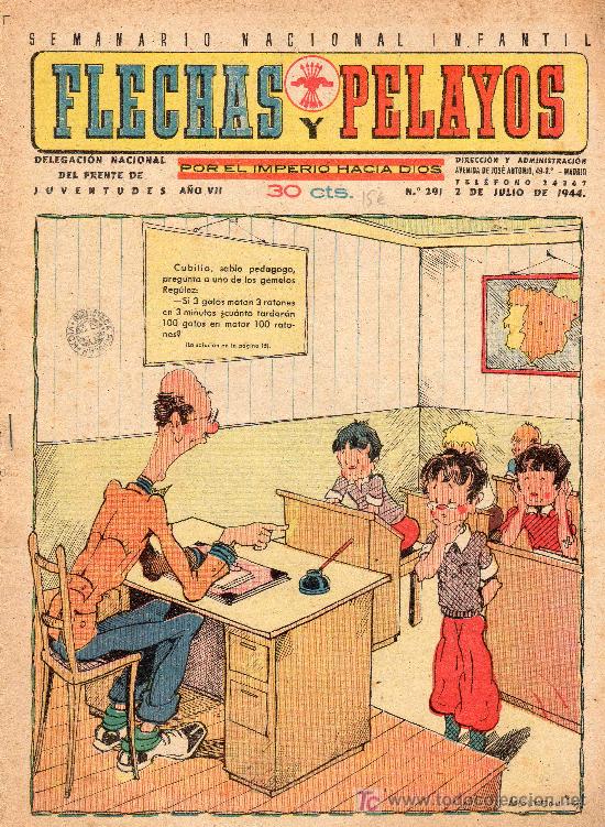 Tebeos: COMIC SEMANARIO NACIONAL FLECHAS Y PELAYOS. NUMERO 291. - Foto 1
