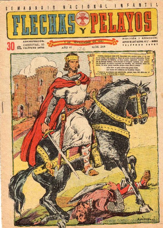 Tebeos: COMIC SEMANARIO NACIONAL FLECHAS Y PELAYOS. NUMERO 248. - Foto 1