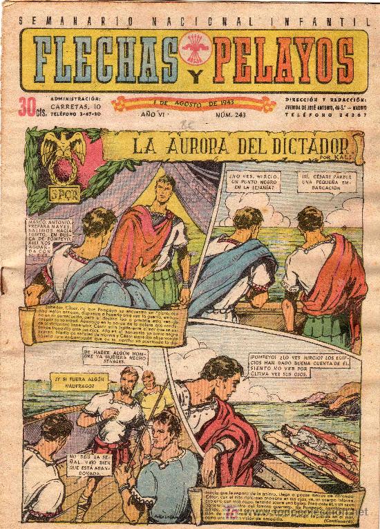 Tebeos: COMIC SEMANARIO NACIONAL FLECHAS Y PELAYOS. NUMERO 243. - Foto 1