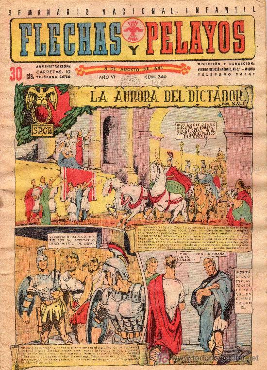 Tebeos: COMIC SEMANARIO NACIONAL FLECHAS Y PELAYOS. NUMERO 244. - Foto 1