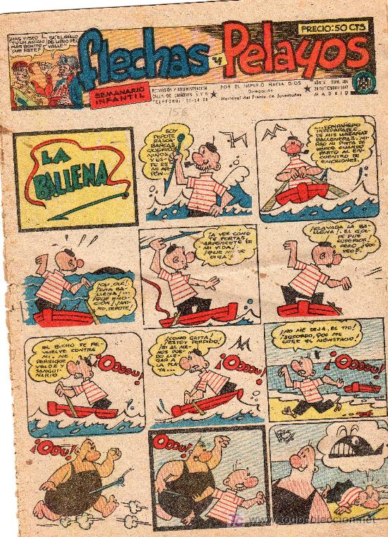 Tebeos: COMIC SEMANARIO NACIONAL FLECHAS Y PELAYOS. NUMERO 454. - Foto 1