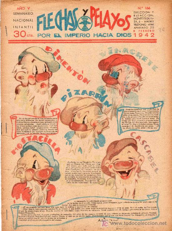 Tebeos: COMIC SEMANARIO NACIONAL FLECHAS Y PELAYOS. NUMERO 166. - Foto 1