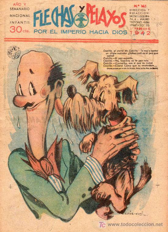 Tebeos: COMIC SEMANARIO NACIONAL FLECHAS Y PELAYOS. NUMERO 165. - Foto 1
