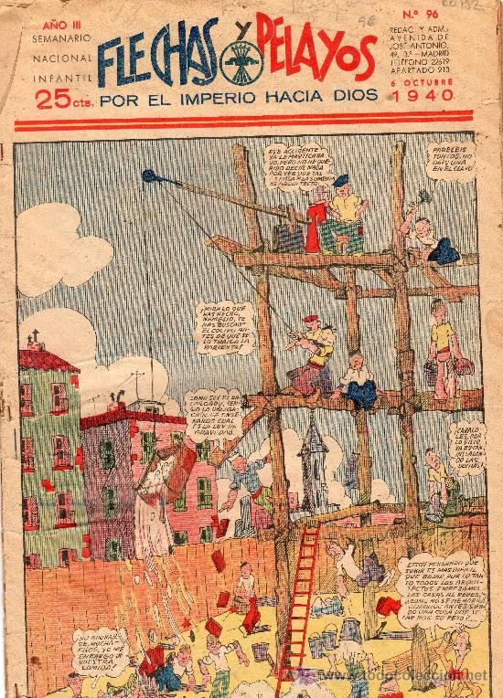 Tebeos: COMIC SEMANARIO NACIONAL FLECHAS Y PELAYOS. NUMERO 96. - Foto 1