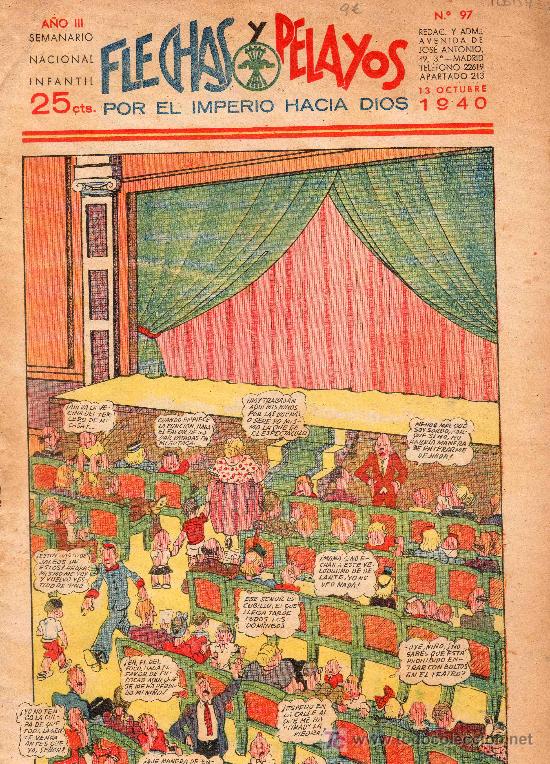Tebeos: COMIC SEMANARIO NACIONAL FLECHAS Y PELAYOS. NUMERO 97 - Foto 1