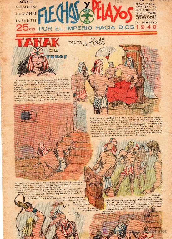 Tebeos: COMIC SEMANARIO NACIONAL FLECHAS Y PELAYOS. NUMERO 64. - Foto 1