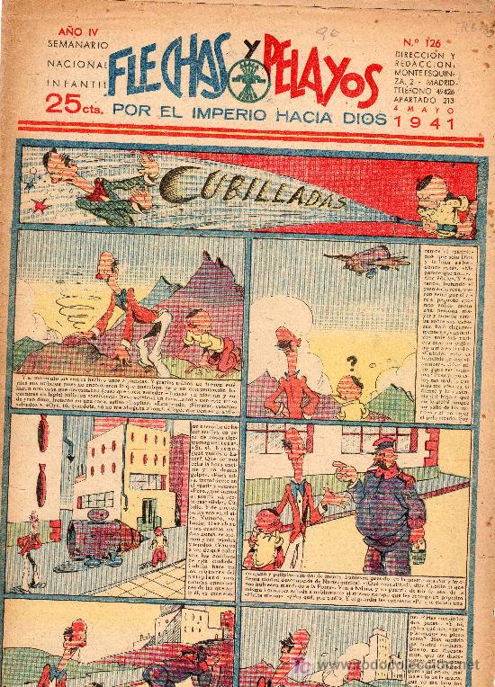 Tebeos: COMIC SEMANARIO NACIONAL FLECHAS Y PELAYOS. NUMERO 126. - Foto 1